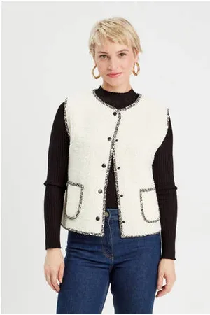 Cache Cache Gilet ecru