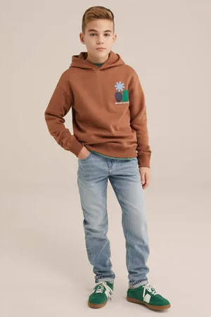 WE Fashion Blue Ridge sweater bruin