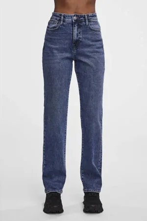 Pieces® High waist straight leg jeans