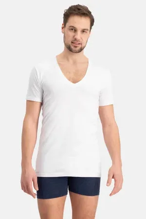 Bamboo Basics Slimfit ondershirt Vigo met bamboe (set van 2)