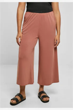 Urban classics Cropped high waist wide leg culotte
