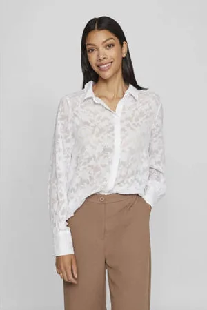 VILA Blouse VIFLEMA met bladprint