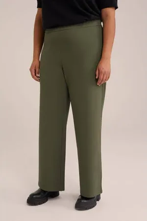 WE Fashion Curve straight regular waist pantalon
