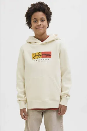 JACK & JONES JUNIOR hoodie ecru