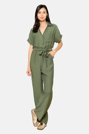 LolaLiza Jumpsuit donkergroen