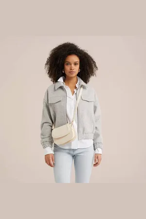 WE Fashion Crossbody tas beige