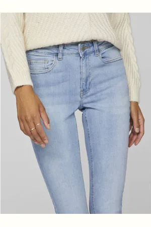 VILA Regular waist skinny jeans