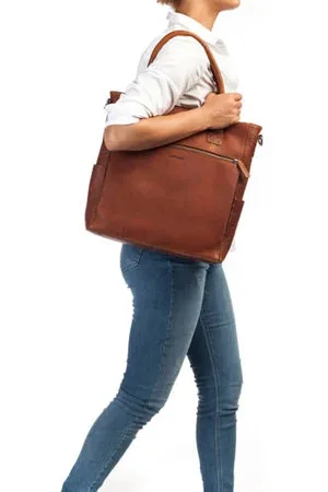 Burkely Leren shopper Antique Avery
