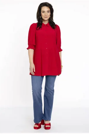 Yoek Blouse DOLCE van travelstof