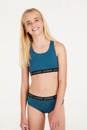 Protest Crop bikini PRTBEAU JR blauw