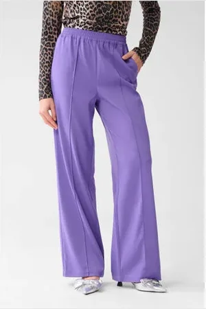 SHOEBY Wide leg high waist casual broek