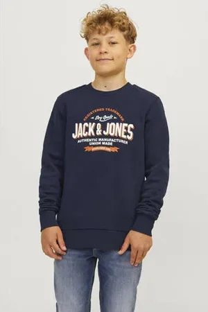 JACK & JONES JUNIOR sweater JJELOGO met logo