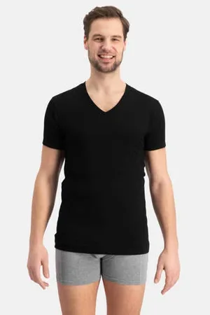 Bamboo Basics Slimfit ondershirt Vinn met bamboe (set van 2)