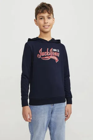 JACK & JONES JUNIOR hoodie JJELOGO met tekst