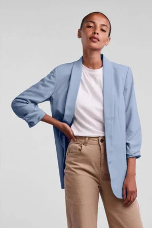 Pieces® Blazer PCBOSELLA lichtblauw