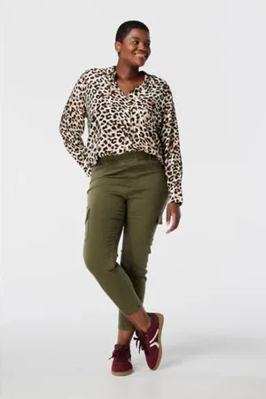 MS Mode Slim regular waist cargo broek