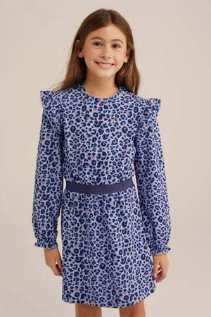 WE Fashion Korte jurk lichtblauw