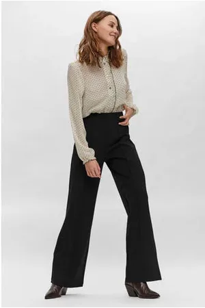 VERO MODA High waist wide leg broek VMBECKY