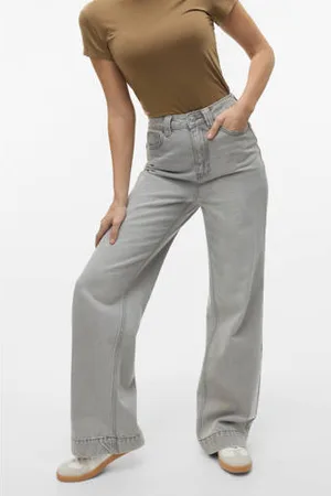 VERO MODA High waist wide leg jeans VMKATHY