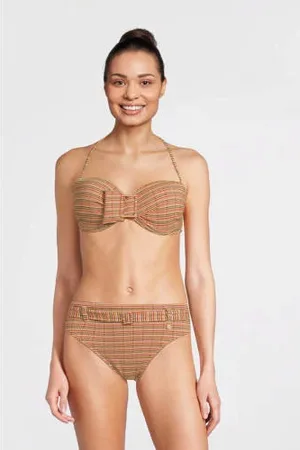 Beachlife High waist bikinibroekje met textuur