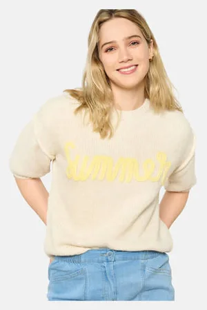 LolaLiza Top beige gebreid