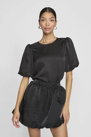 VILA Blousetop zwart