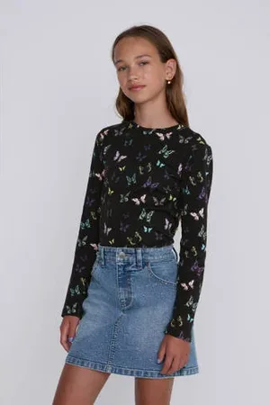 CoolCat Longsleeve Top Tyra met Vlinder All
