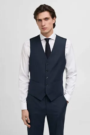 MANGO Gilet donkerblauw