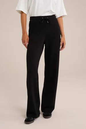 WE Fashion Wide leg broek zwart