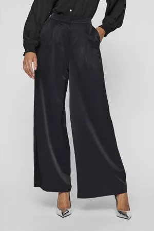 VILA Wide leg high waist pantalon