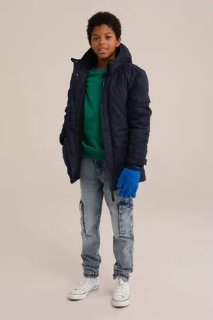 WE Fashion Blue Ridge handschoenen/wanten donkerblauw/blauw