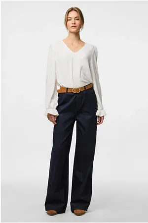 Pieces® High waist wide leg jeans PCREVIN