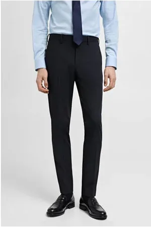 MANGO Super skinny pantalon donkerblauw