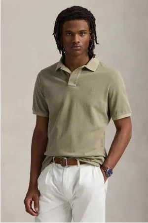 Ralph Lauren Custom slim fit polo olijfgroen