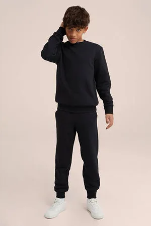 WE Fashion Unisex sweater zwart