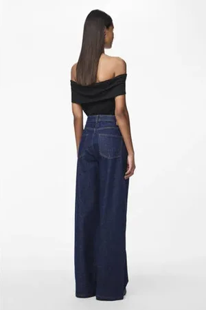 Pieces® High waist wide leg jeans PCSELMA