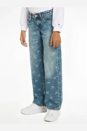 Calvin Klein Straight leg jeans MR RELAXED met logo
