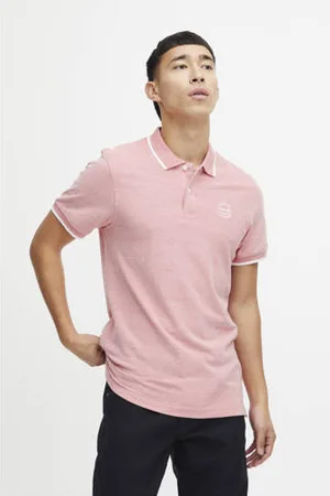 Blend Slim fit polo BHNATE met contrastbies