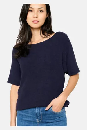 LolaLiza Top donkerblauw gebreid