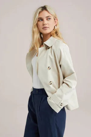 WE Fashion Trenchcoat jas ecru