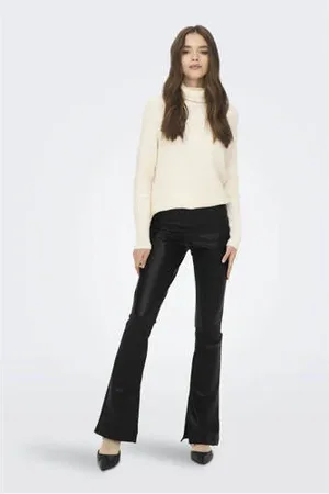 ONLY Flared imitatieleren legging ONLSTAR