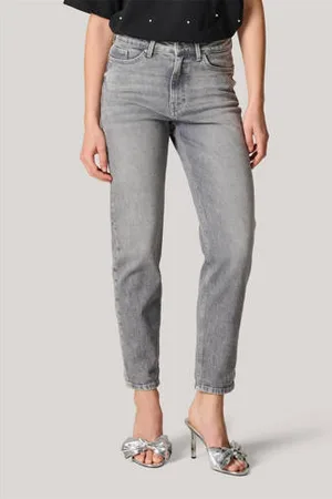 SHOEBY High waist mom jeans grey denim