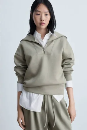 MANGO Sweater lichtkaki