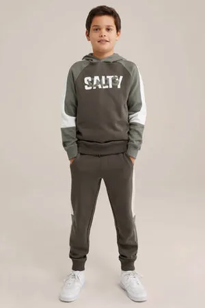 Salty Dog Slim sweatpant groen