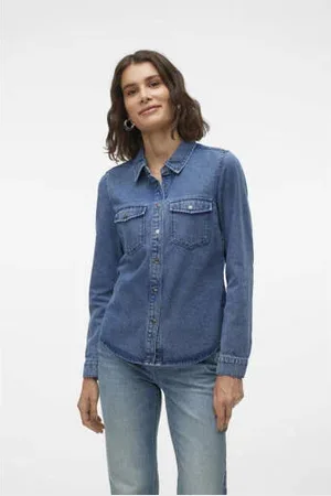 VERO MODA Denim blouse VMJENNIE
