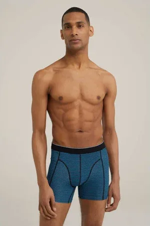 WE Fashion Boxershort petrol/donkerblauw