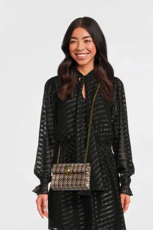 Kurt Geiger Gevlochten crossbody tas Mini Kensington