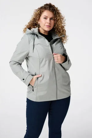 MS Mode Regenjas mintgroen
