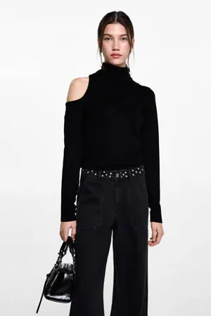 MANGO Top met col