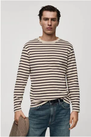 MANGO Longsleeve beige/
